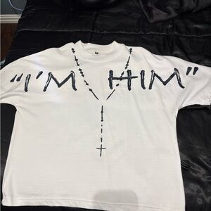 White Graphic Men's Shirt